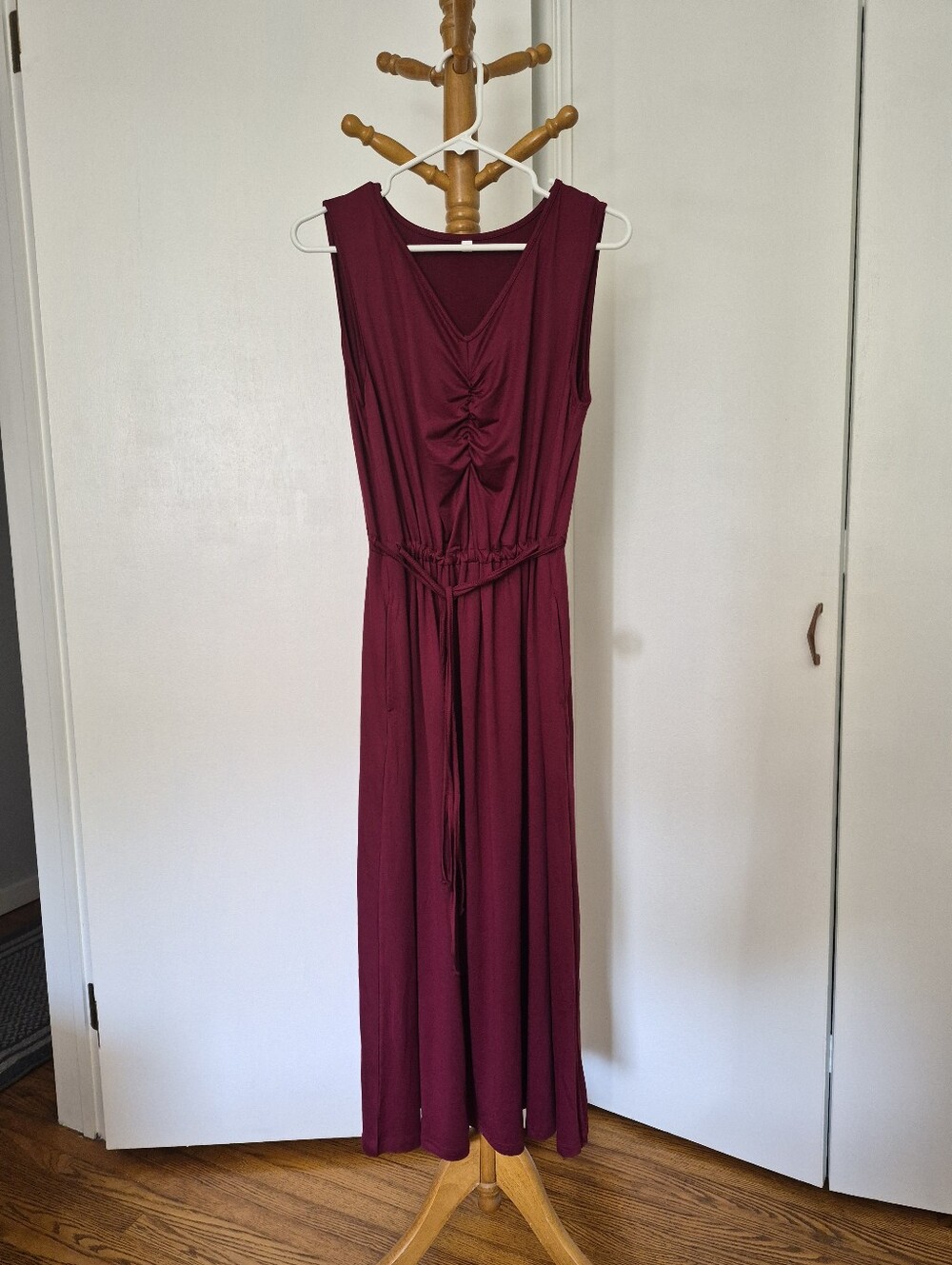 Amazon Summer Midi Dress in Red